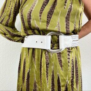 Linea Pelle Braided Mexican Leather Loop D Ring Belt